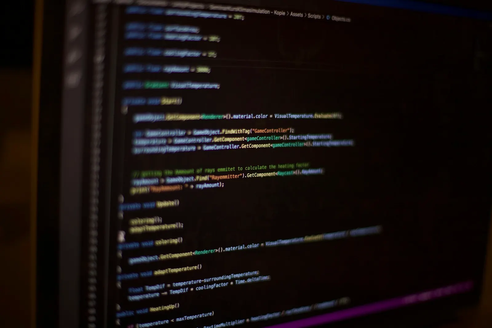 a computer screen with a bunch of lines on it